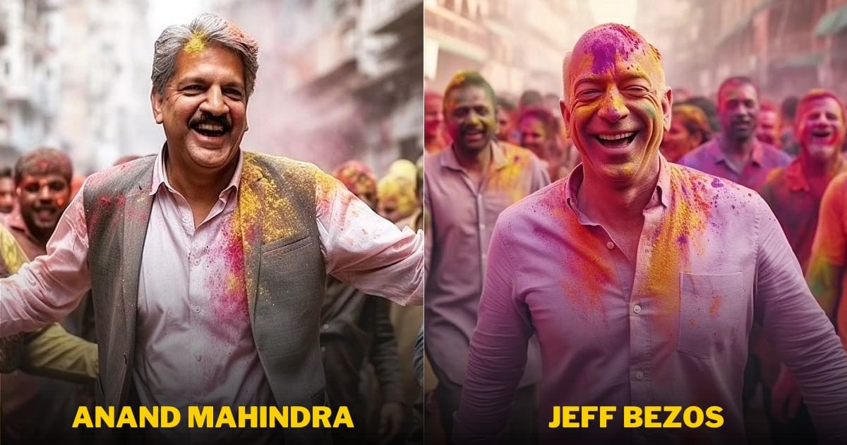 Billionaires Celebrating Holi AI Photos