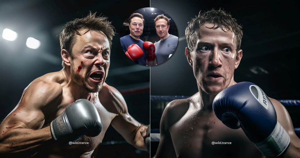 Elon Musk Mark Zuckerberg Cage Fight